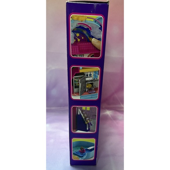 Polly Pocket Teddy Bear Purse 2 in 1 Playset w/ 2 Micro Dolls 16 Accessories NIB - Picture 5 of 8